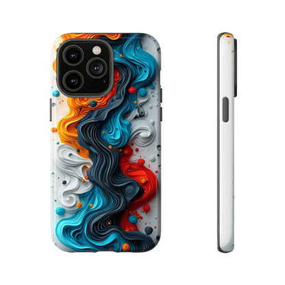 Vibrant Phone Case - Colorful Abstract Design, Tough Case for Protection, Unique Gift for Art Lovers, Stylish Cell Phone Accessory